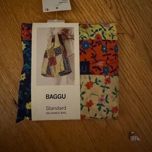 BAGGU Floral Block Reusable Bag - Yellow and Orange